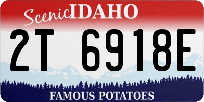 ID license plate 2T6918E