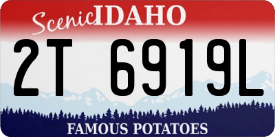 ID license plate 2T6919L