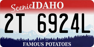 ID license plate 2T6924L