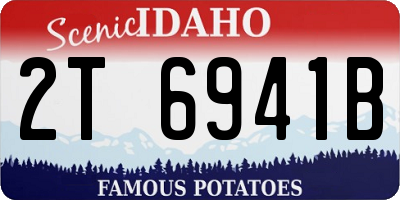 ID license plate 2T6941B