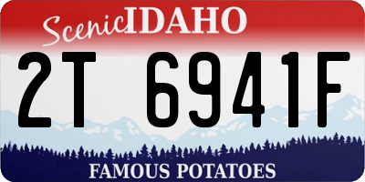 ID license plate 2T6941F