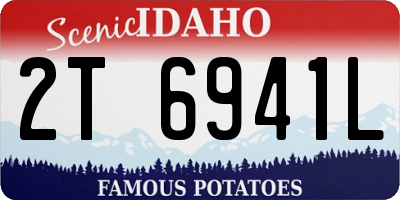 ID license plate 2T6941L