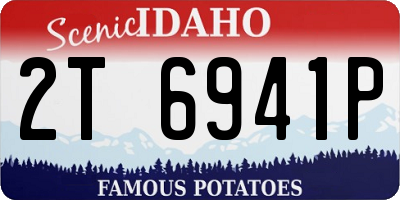 ID license plate 2T6941P