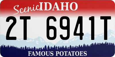 ID license plate 2T6941T