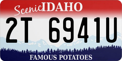 ID license plate 2T6941U