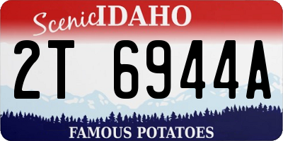 ID license plate 2T6944A