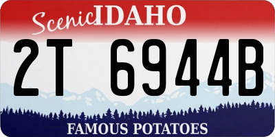 ID license plate 2T6944B