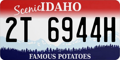 ID license plate 2T6944H