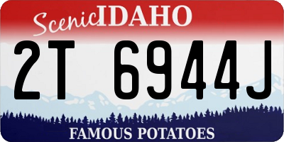 ID license plate 2T6944J