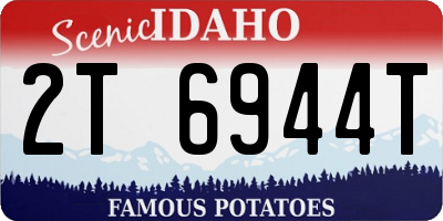 ID license plate 2T6944T