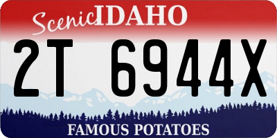 ID license plate 2T6944X