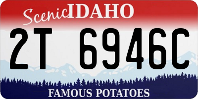 ID license plate 2T6946C