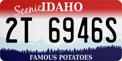 ID license plate 2T6946S