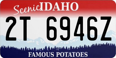 ID license plate 2T6946Z