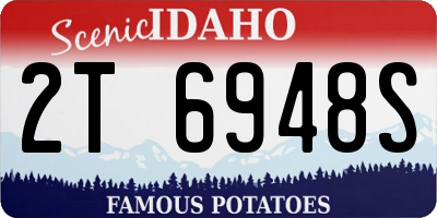 ID license plate 2T6948S