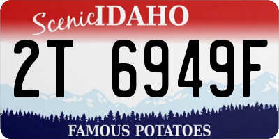 ID license plate 2T6949F