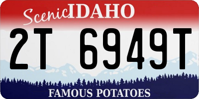 ID license plate 2T6949T