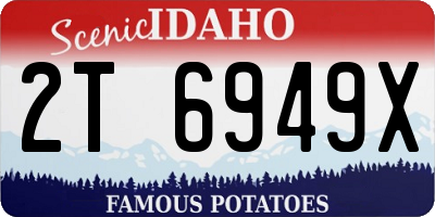 ID license plate 2T6949X