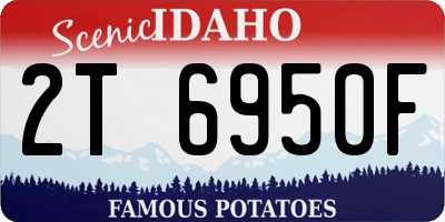 ID license plate 2T6950F