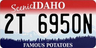 ID license plate 2T6950N
