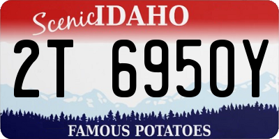 ID license plate 2T6950Y