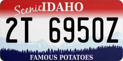 ID license plate 2T6950Z