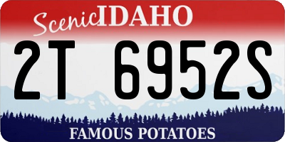 ID license plate 2T6952S