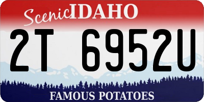 ID license plate 2T6952U
