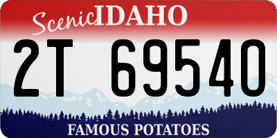 ID license plate 2T6954O