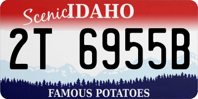 ID license plate 2T6955B