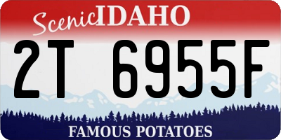 ID license plate 2T6955F