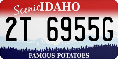 ID license plate 2T6955G