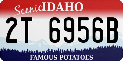 ID license plate 2T6956B