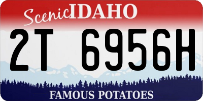 ID license plate 2T6956H