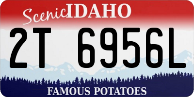 ID license plate 2T6956L