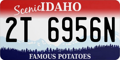 ID license plate 2T6956N