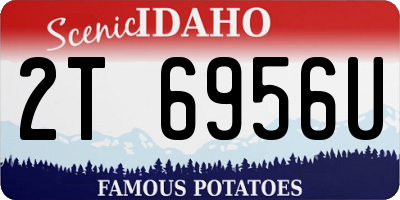 ID license plate 2T6956U