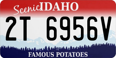 ID license plate 2T6956V