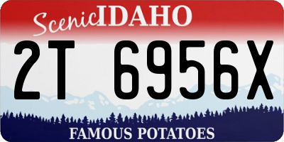 ID license plate 2T6956X