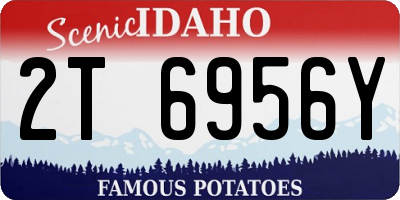 ID license plate 2T6956Y