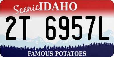 ID license plate 2T6957L
