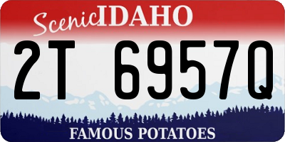 ID license plate 2T6957Q