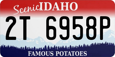ID license plate 2T6958P