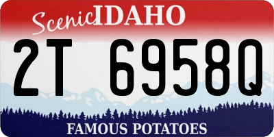 ID license plate 2T6958Q