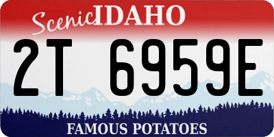 ID license plate 2T6959E
