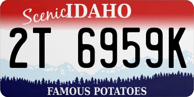 ID license plate 2T6959K