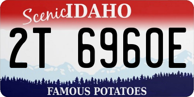 ID license plate 2T6960E