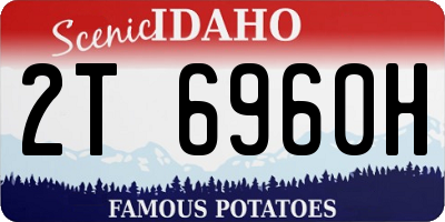 ID license plate 2T6960H