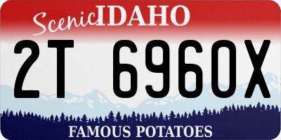 ID license plate 2T6960X