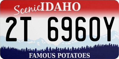 ID license plate 2T6960Y